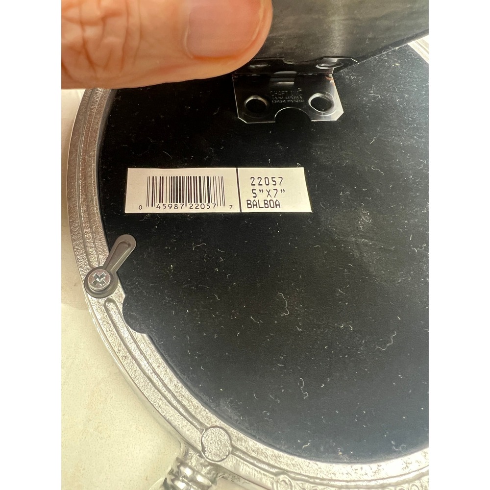 Philip Whitney Ltd Picture Frame Silver Plated Oval 6x8 Tabletop - Picture 8 of 12